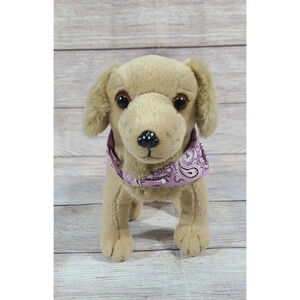 American Girl Kailey Plush Sandy Golden Lab Dog Stuffed Animal Toy 10" 2003